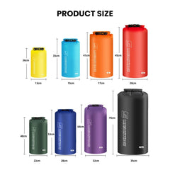 Waterproof Roll-Top Dry Bag — Different Sizes & Colors