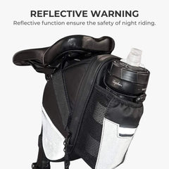 Waterproof Bike Saddle Bag with Bottle Holder | 1.5L Rear Seat Pack