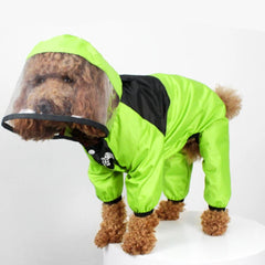 Waterproof Dog Raincoat with Transparent hat