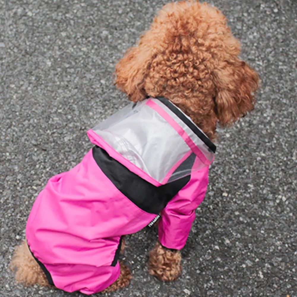 Waterproof Dog Raincoat with Transparent hat