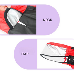 Waterproof Dog Raincoat with Transparent hat
