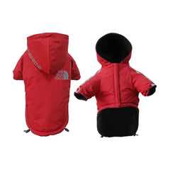 Waterproof Fleece Dog Jacket with Reflective Trim
