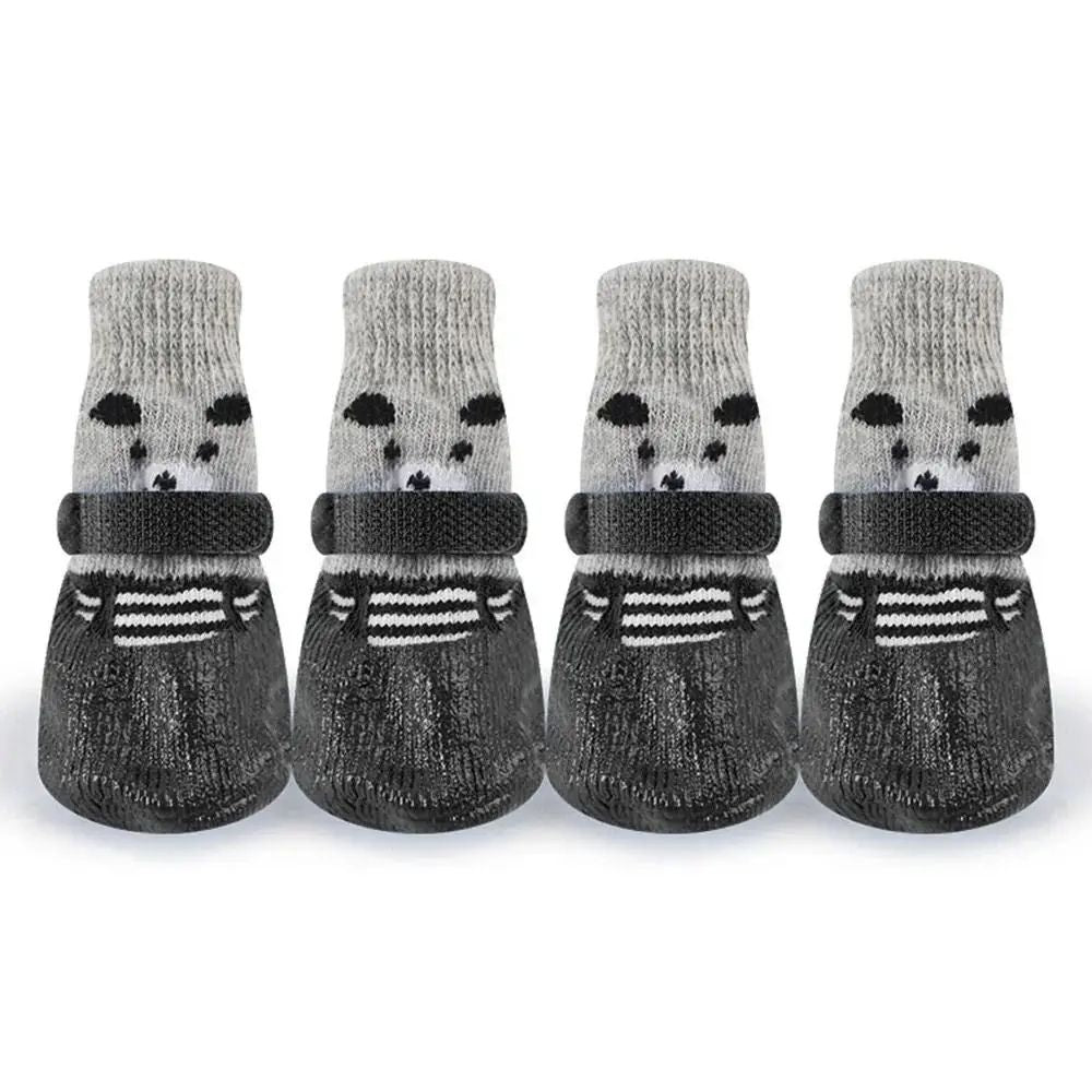 Waterproof Knit Dog Booties — Non-Slip Paw Socks