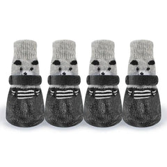 Waterproof Knit Dog Booties — Non-Slip Paw Socks