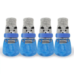 Waterproof Knit Dog Booties — Non-Slip Paw Socks