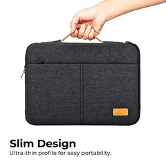 Slim Waterproof Laptop Sleeve with Handle & Pockets