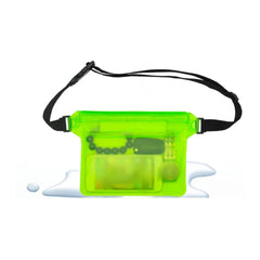 Waterproof Phone Pouch with Lanyard — Universal Fit- green