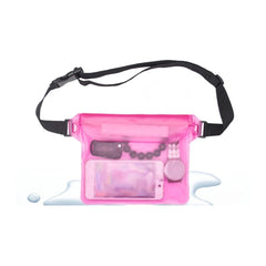 Waterproof Phone Pouch with Lanyard — Universal Fit -pink