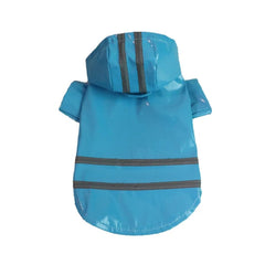 Waterproof Reflective Dog Raincoat — Hooded, Adjustable