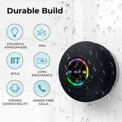 LED Waterproof Speaker Bluetooth Suction Audio