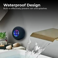 LED Waterproof Speaker Bluetooth Suction Audio