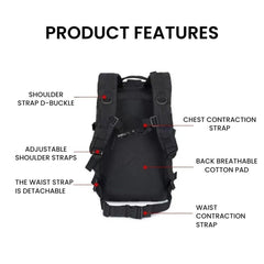 Outdoor Tactical Backpack 55L – Waterproof Oxford Gear