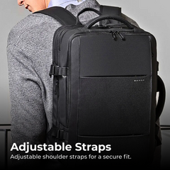 Expandable Waterproof Travel Backpack with USB Port