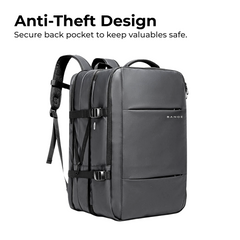 Expandable Waterproof Travel Backpack with USB Port
