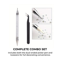 Wax Pencil & Tweezer Kit for Rhinestone Picking Tools