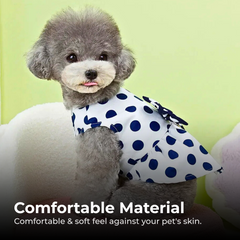 Princess Wedding Party Dog Dress Dot Pattern