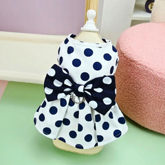 Princess Wedding Party Dog Dress Dot Pattern