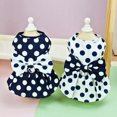 Princess Wedding Party Dog Dress Dot Pattern