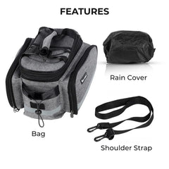 West Biking Rear Rack Bag 25L Waterproof Bike Trunk Bag