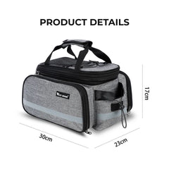 West Biking Rear Rack Bag 25L Waterproof Bike Trunk Bag