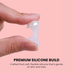White Pearl Toe Separators for Nail Polish & Pedicures
