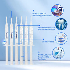 Whiten Teeth Fast w/ LED Kit & 22% Gel for Sensitive Teeth