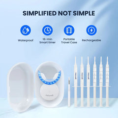 Whiten Teeth Fast w/ LED Kit & 22% Gel for Sensitive Teeth