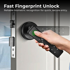 Smart Tuya Wi-Fi Fingerprint Door Lock — Touch Keypad