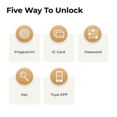 Smart Tuya Wi-Fi Fingerprint Door Lock — Touch Keypad