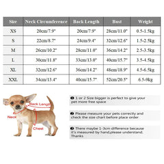 Warm Windproof Dog Jacket for Small Dogs