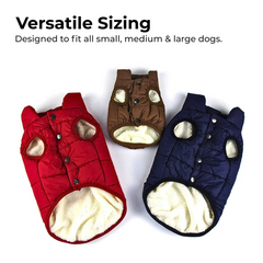 Warm Winter Dog Coat for Small & Big Dogs