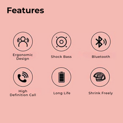 Wireless 9D Surround Sound Earphones TF/AUX