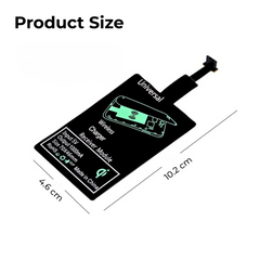 Thin Qi Wireless Charging Receiver — Type-C / Micro / iPhone