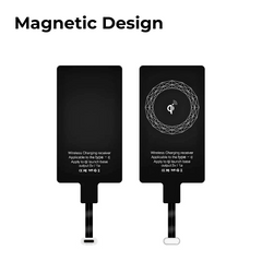 Thin Qi Wireless Charging Receiver — Type-C / Micro / iPhone