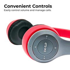 Bluetooth Wireless Headphones HIFI Bass Mic