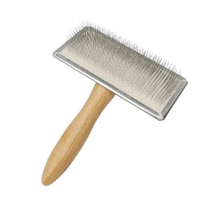 Wooden-Handle Pet Slicker Brush Set