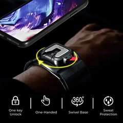 Rotating Lock Mobile Phone Wristband Holder