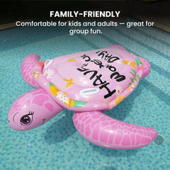 Yellow Duck Inflatable Floating Lounge Chair family friendly