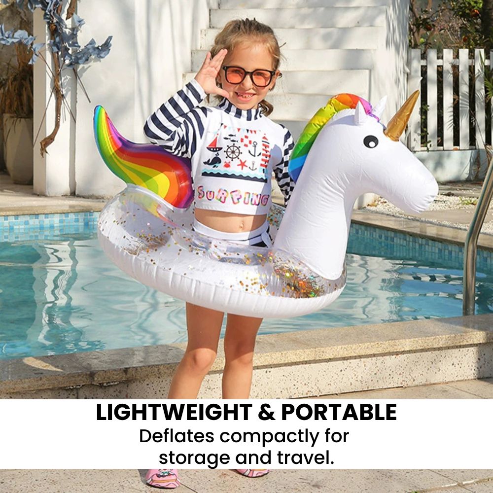 Yellow Duck Inflatable Floating Lounge Chair- lightweigt