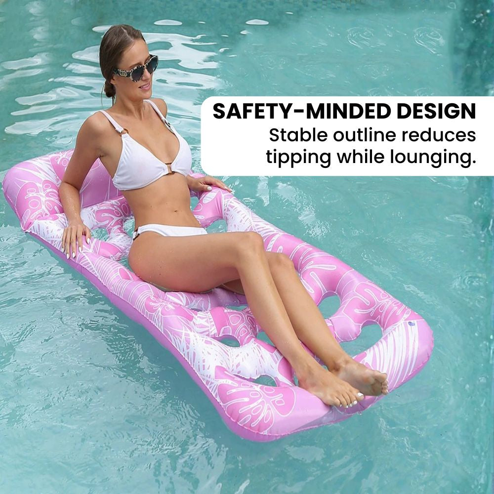 Yellow Duck Inflatable Floating Lounge Chair minded design