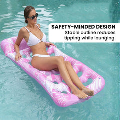 Yellow Duck Inflatable Floating Lounge Chair minded design