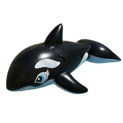 Yellow Duck Inflatable Floating Lounge Chair- black