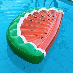 Yellow Duck Inflatable Floating Lounge Chair- watermelon