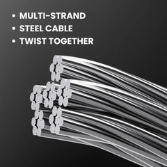 Coiled Bike Cable Lock with Resettable Combo