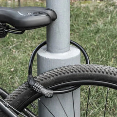 Coiled Bike Cable Lock with Resettable Combo