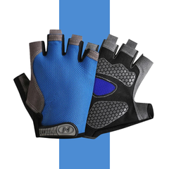 Men Cycling Bicycle Gloves — Half-Finger Gym Mittens