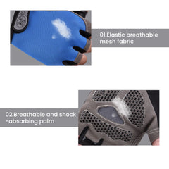 Men Cycling Bicycle Gloves — Half-Finger Gym Mittens