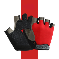 Men Cycling Bicycle Gloves — Half-Finger Gym Mittens