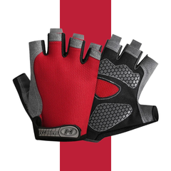 Men Cycling Bicycle Gloves — Half-Finger Gym Mittens