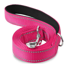Reflective Padded Dog Leash — Soft Handle, Heavy Duty